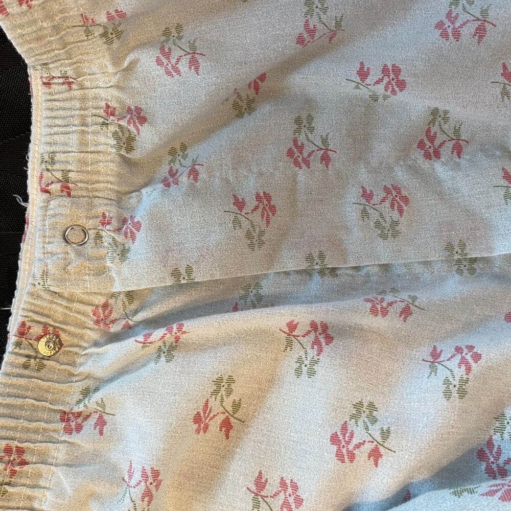 Vintage JC Penney Ditsy Flower Print Long Sleeve Button Up Pajama Set Size L - Picture 7 of 14
